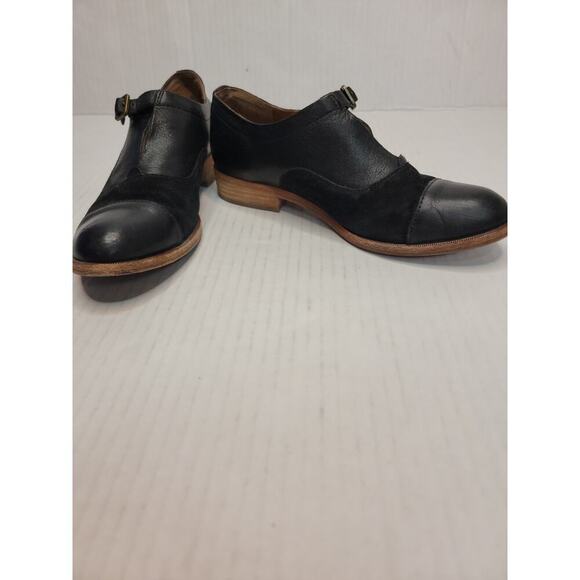 Korkease Womens Niseda Black Leather Buckle Slip On Oxford Shoes Size 7.5 M - Picture 8 of 10